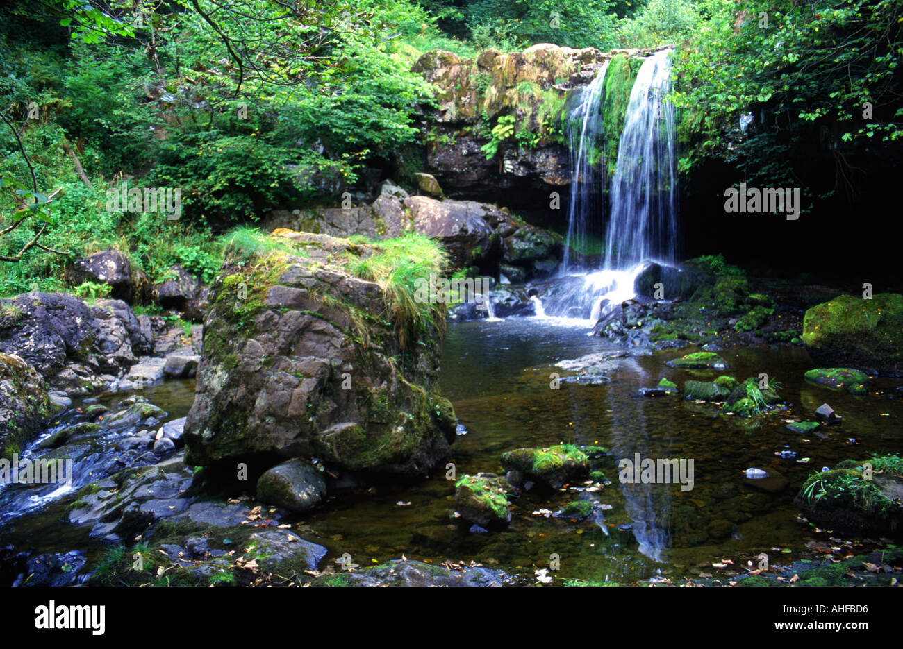 Waterfall Campsie Glen near Glasgow Scotland Stock Photo - Alamy