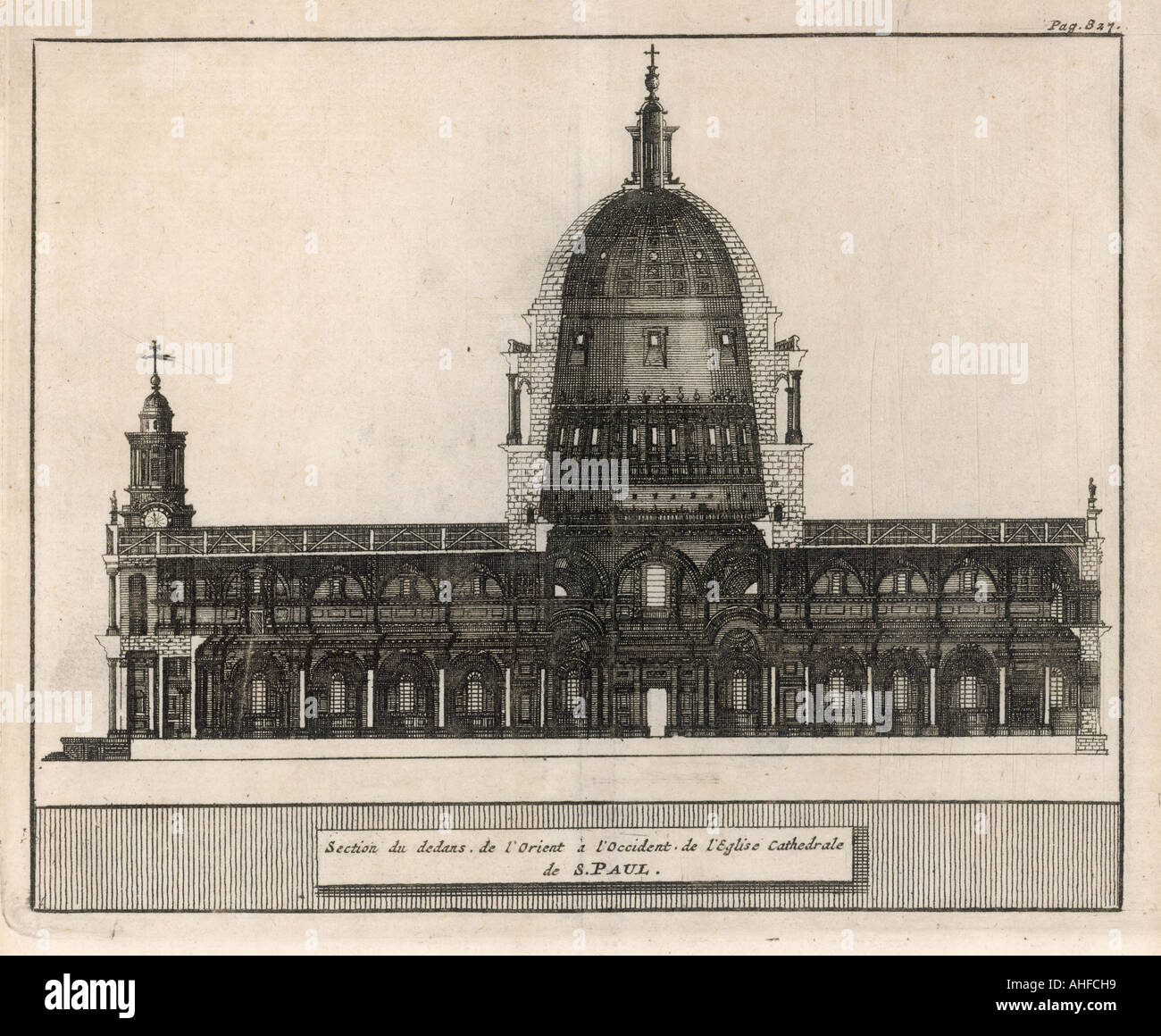 Cross Section St Pauls Stock Photo