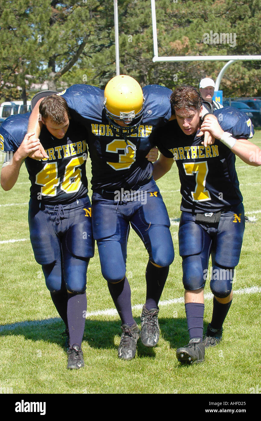 High School Football Action Stock Photo