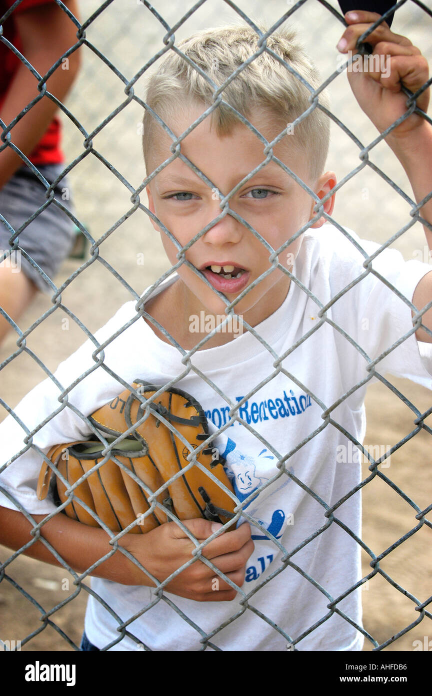 Children Learn To Play Baseball Stock Photo