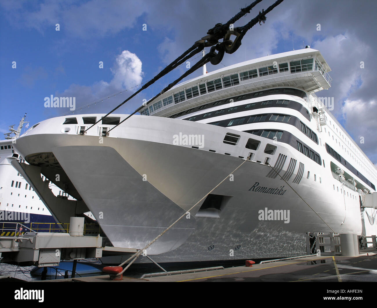 Car ferry "Romantica" in port Tallinn Estonia Stock Photo Alamy