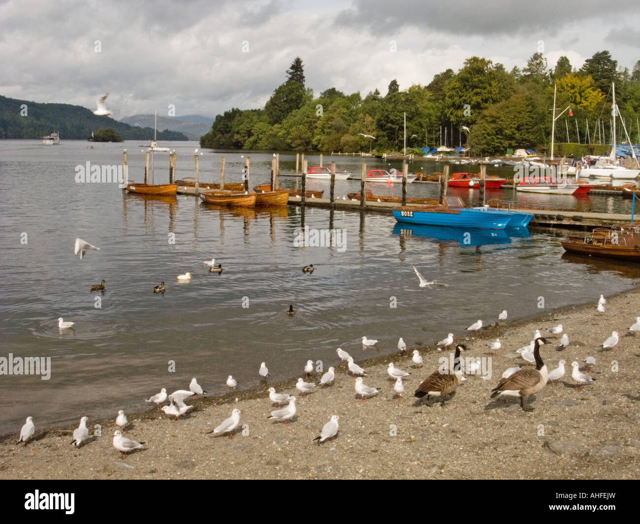 Lake Windermere, BownessonWindermere Stock Photo Alamy