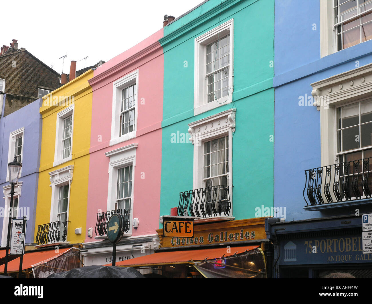 Mulitcoloured houses london hires stock photography and images Alamy