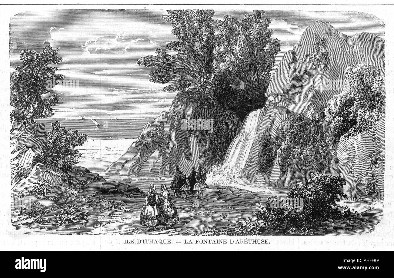 Greece Ithaca 1863 Stock Photo Alamy