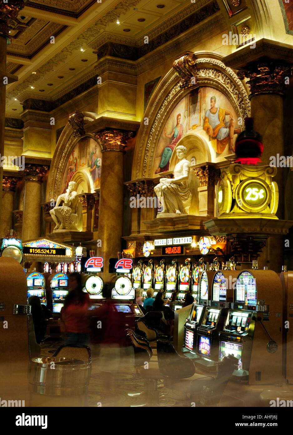 Casino inside Caesars Palace hotel Las Vegas Stock Photo