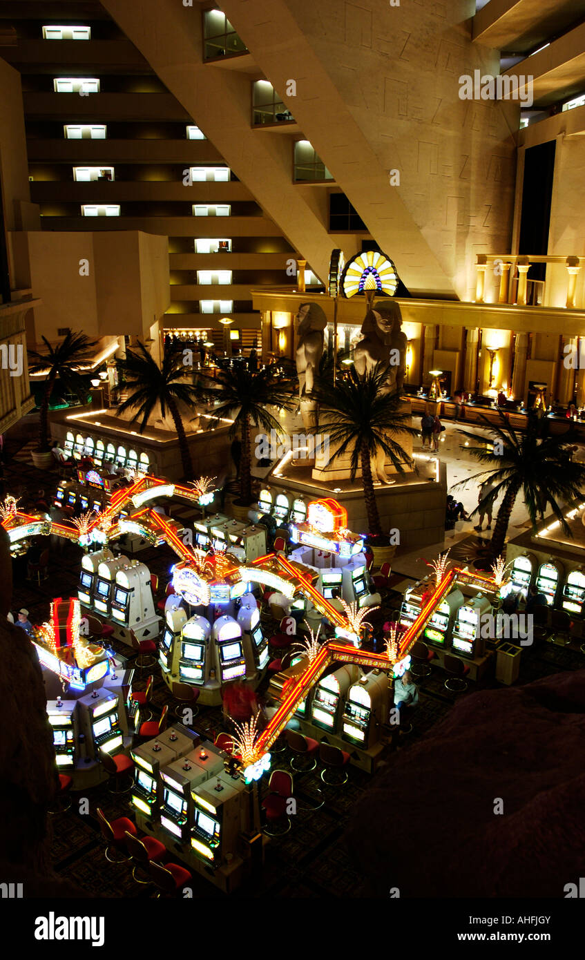 Casino at Luxor hotel Las Vegas Stock Photo