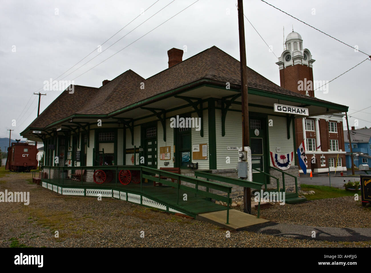 Gorham Train Station, New Hampshire, USA Stock Photo Alamy