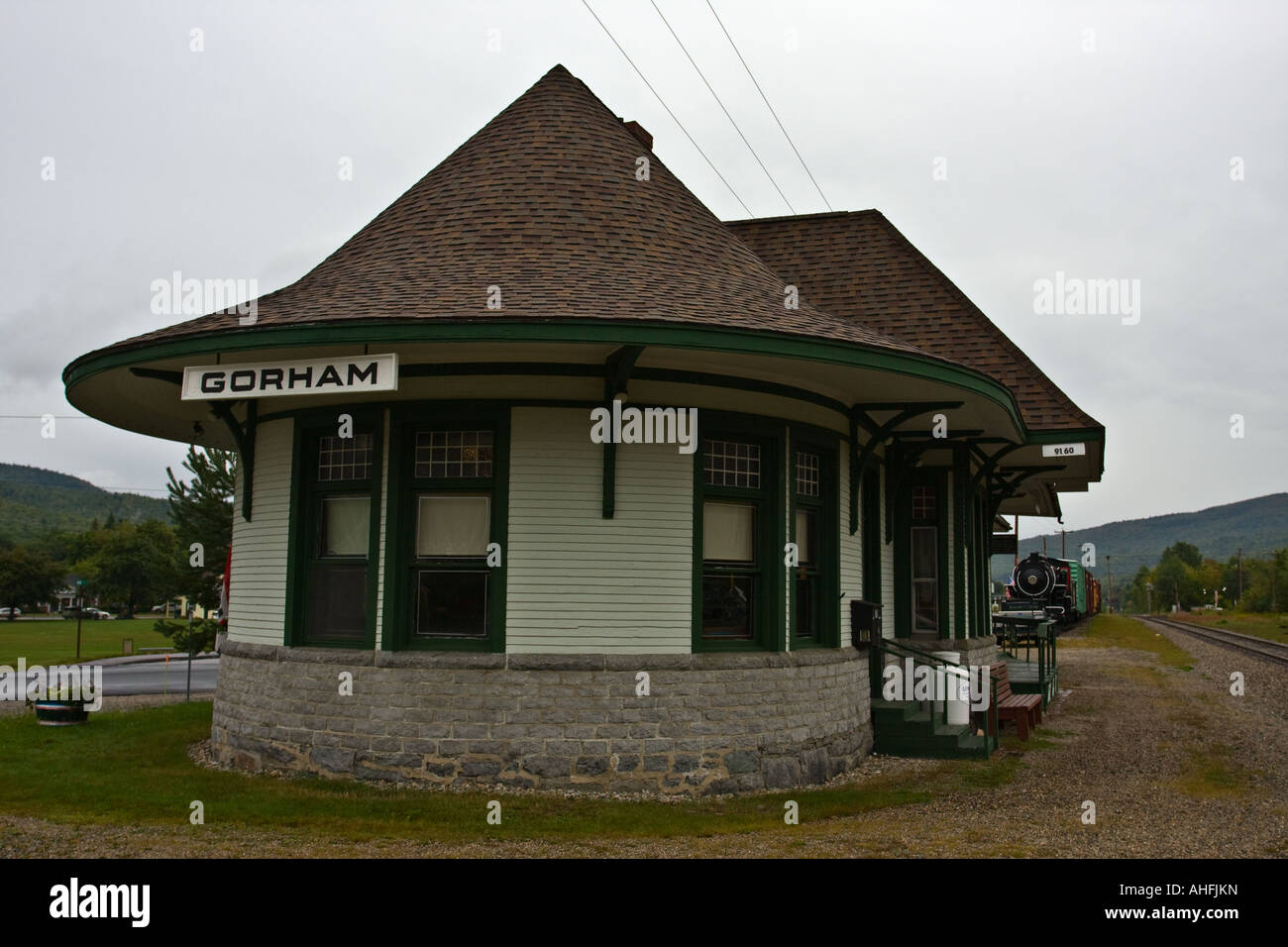 Gorham Train Station, New Hampshire, USA Stock Photo Alamy