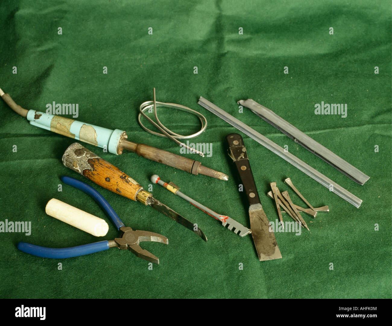 Making stained glass hires stock photography and images Alamy