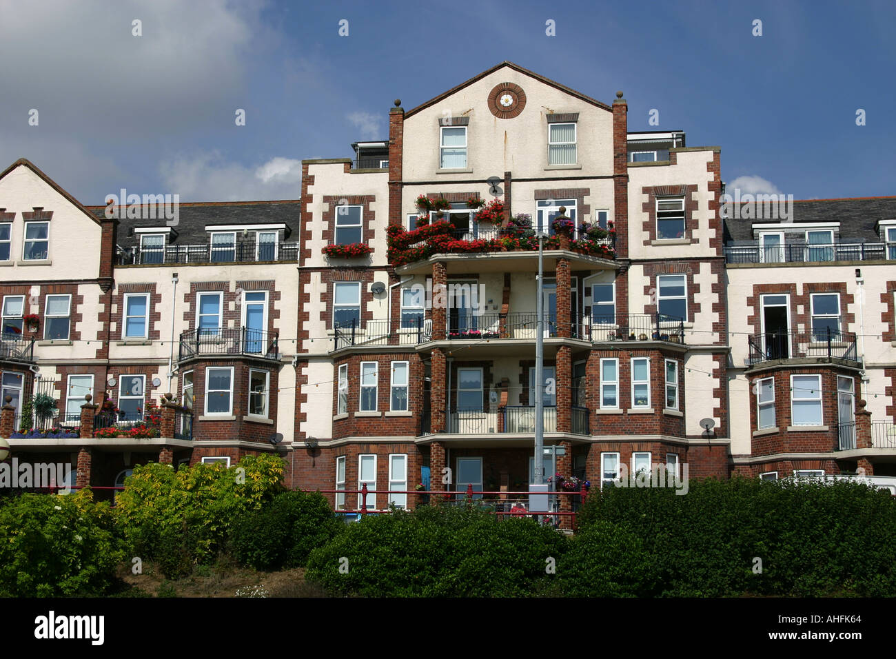 Luxury flats constructed in an old hotel on the sea front at