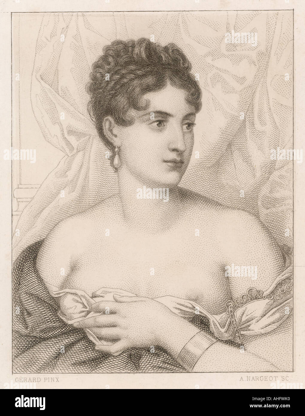  Mademoiselle George N(1787-1867) Stage Name Of Marguerite- Josephine Weimer French Actress Performing In Pierre CorneilleS Horace  Painting By Jean-Jacques Lagrenee Poster Print by (24 x 36): Posters &  Prints