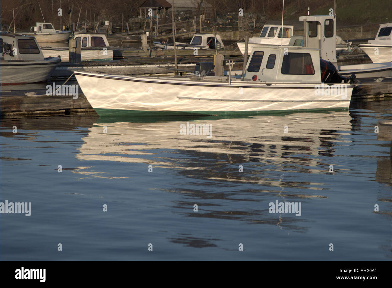 Quahog boats East Greenwich Rhode Island USA Stock Photo Alamy