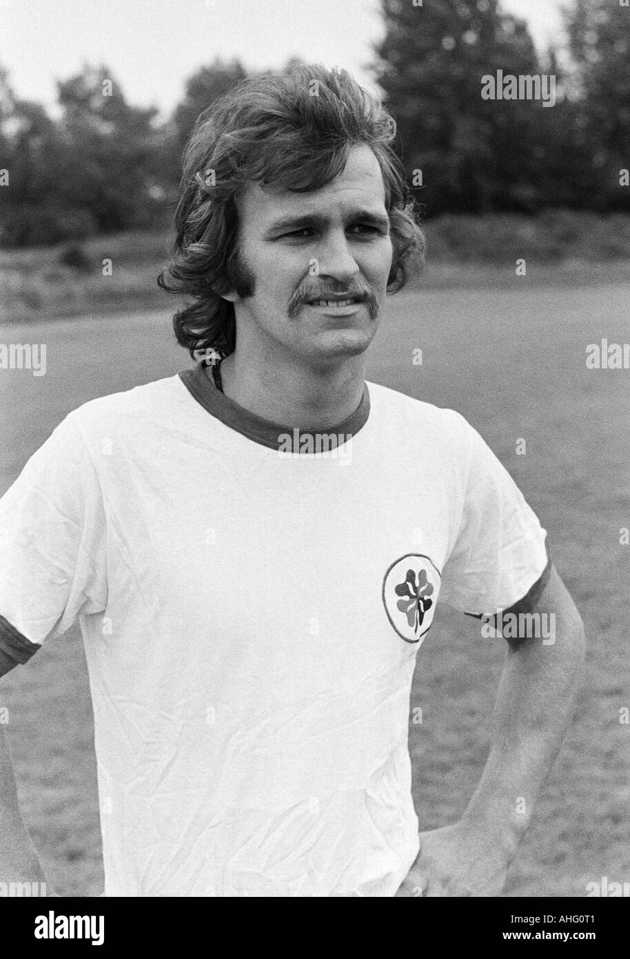 football, second Bundesliga North, Rot-Weiss Oberhausen, presentation of the team for the new saison 1974/1975, press photo shooting, portrait of Walter Krause Stock Photo