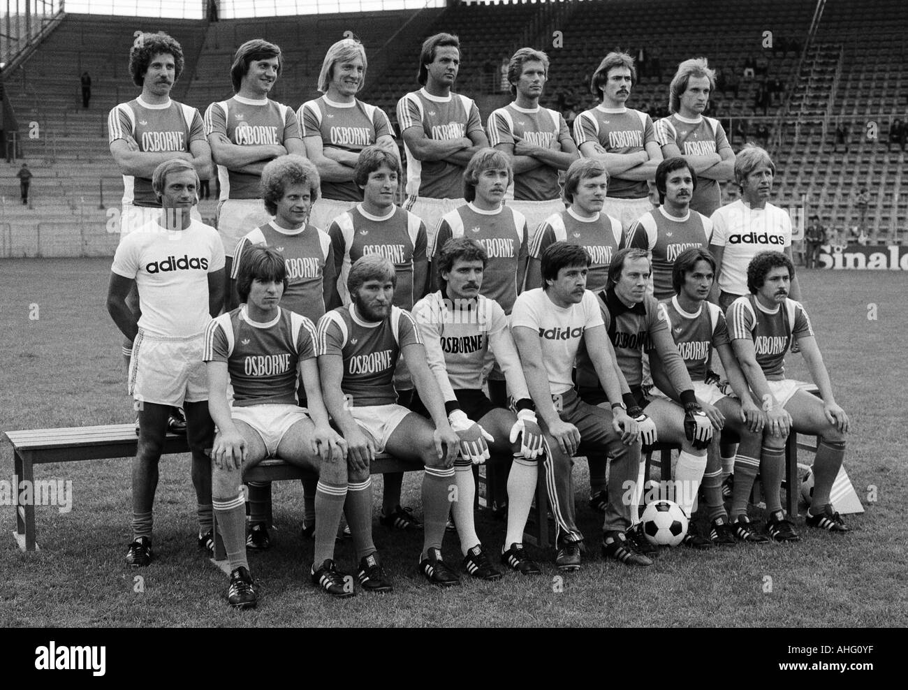 football, Bundesliga, VfL Bochum, presentation of the team for the new saison 1978/1979, team photograph Stock Photo