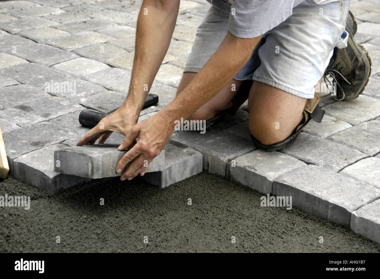 Concrete pavers hi-res stock photography and images - Alamy