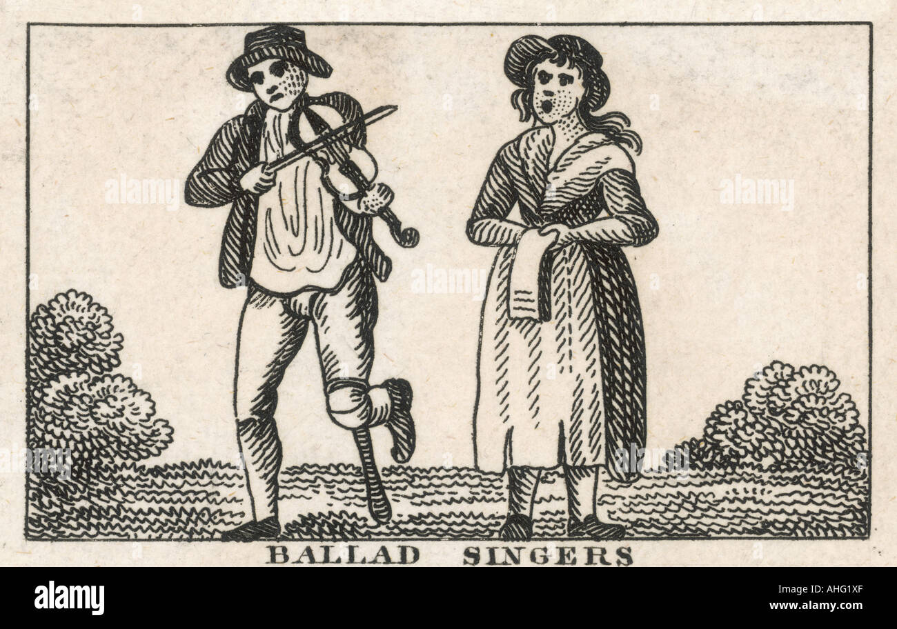 A Ballad Singer And Seller By Mary Evans Picture Library