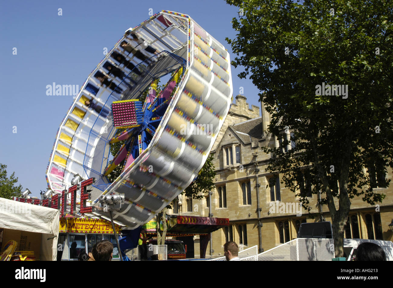 Fair Ground Ride in Oxford, st Giles Street fair Stock Photo Alamy