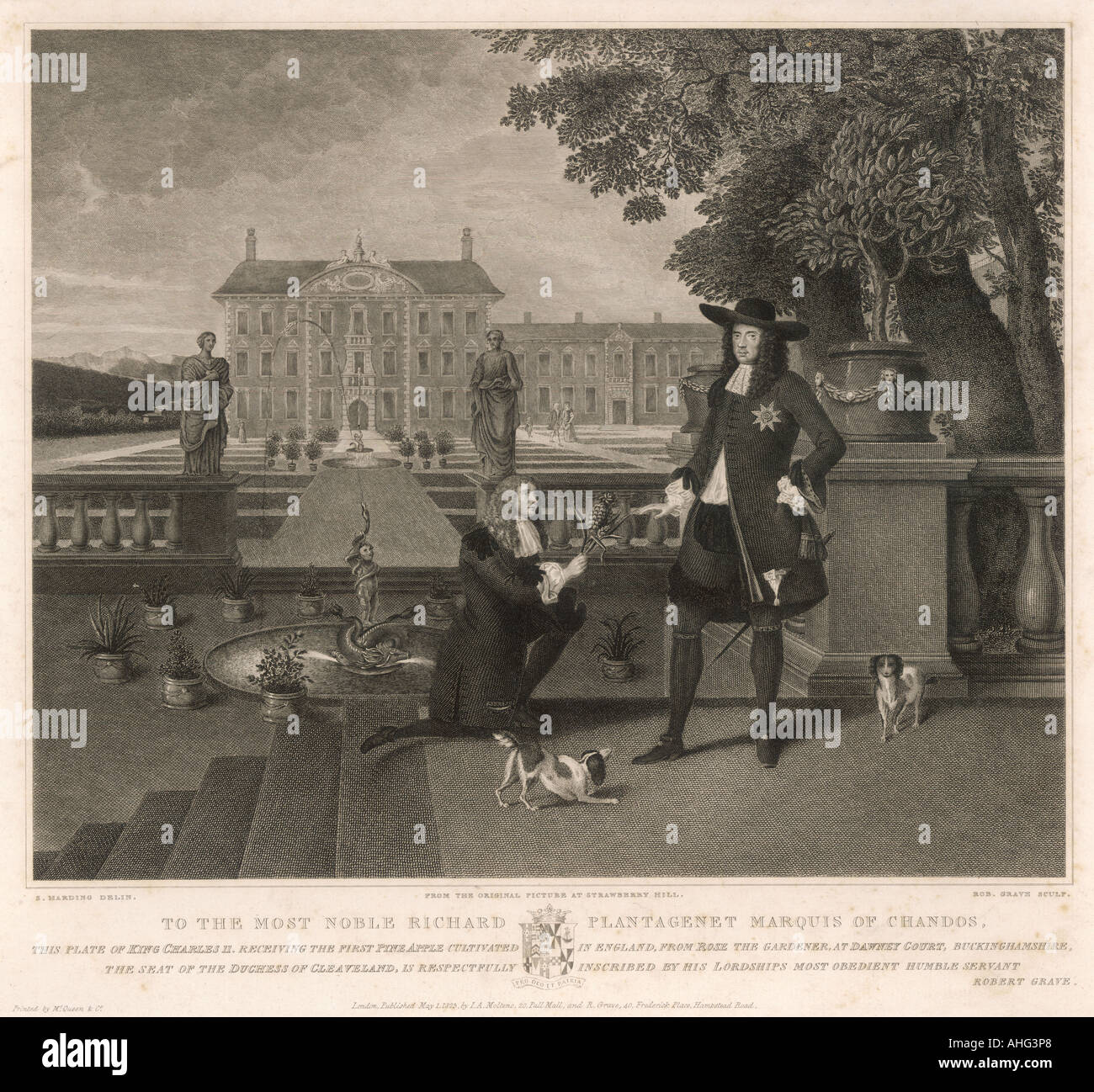 Charles Ii Pineapple Stock Photo Alamy