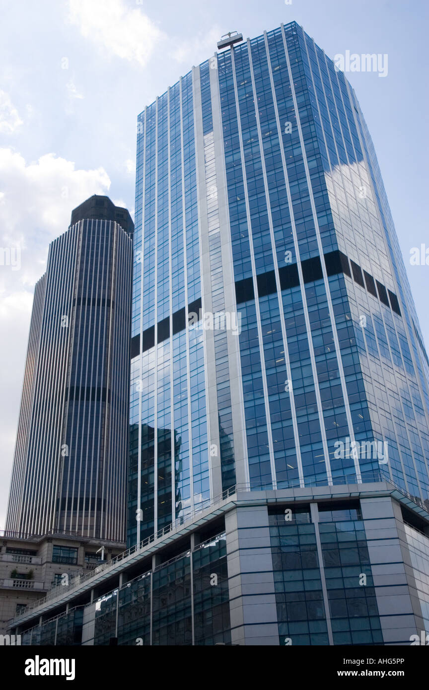 99 Bishopsgate and Tower 42, City of London Stock Photo