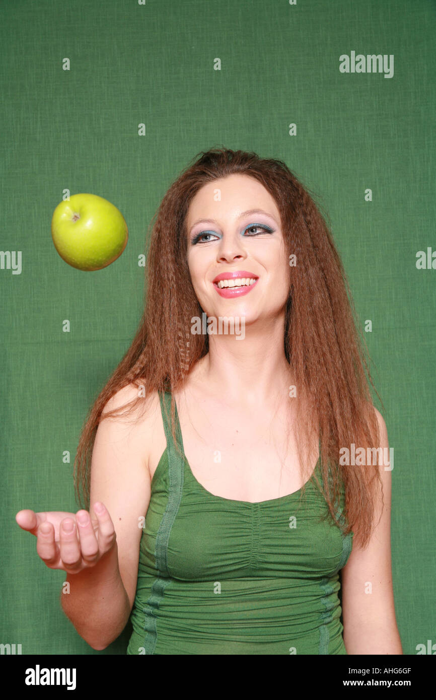 a apple a day keeps the doctor away Stock Photo