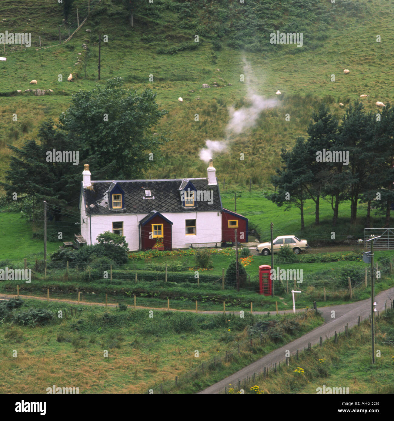 Scotland Cottage Chimney Stock Photos Scotland Cottage Chimney