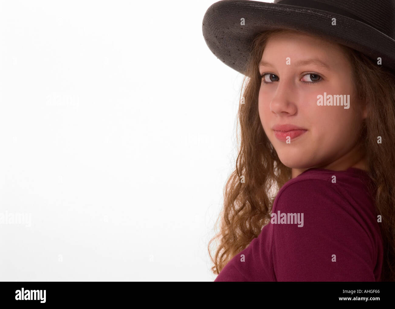 Closeup of Beautiful Caucasian Teen Girl USA Stock Photo - Alamy