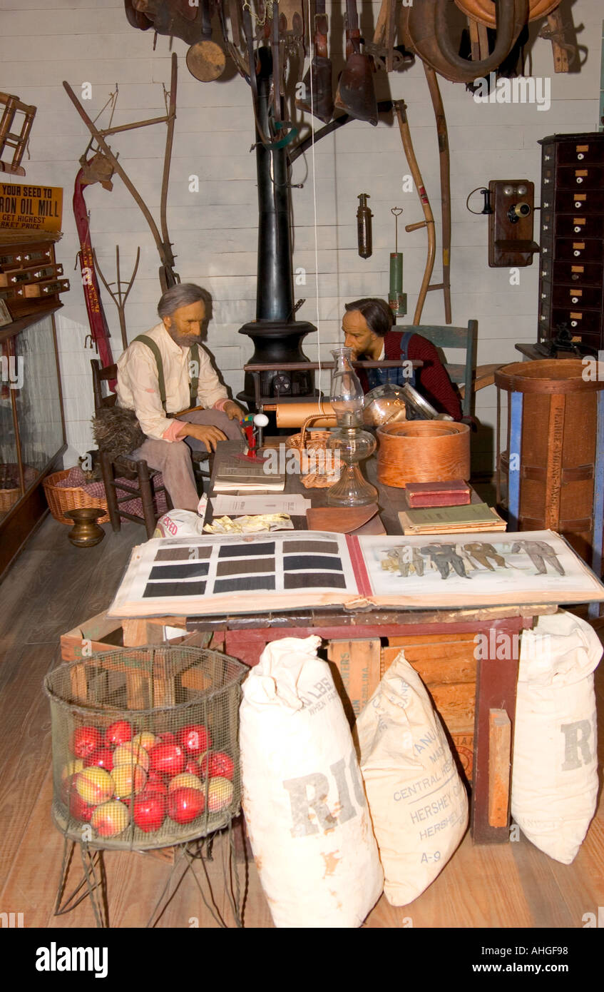 General store display at the State Museum Columbia South Carolina USA Stock Photo