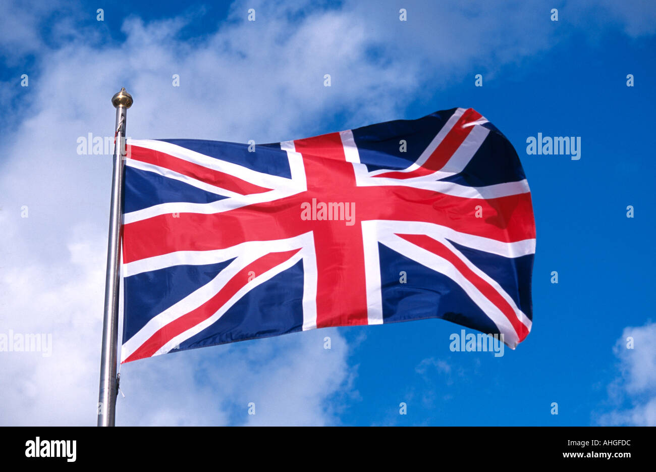 The Union Jack Flag Stock Photo