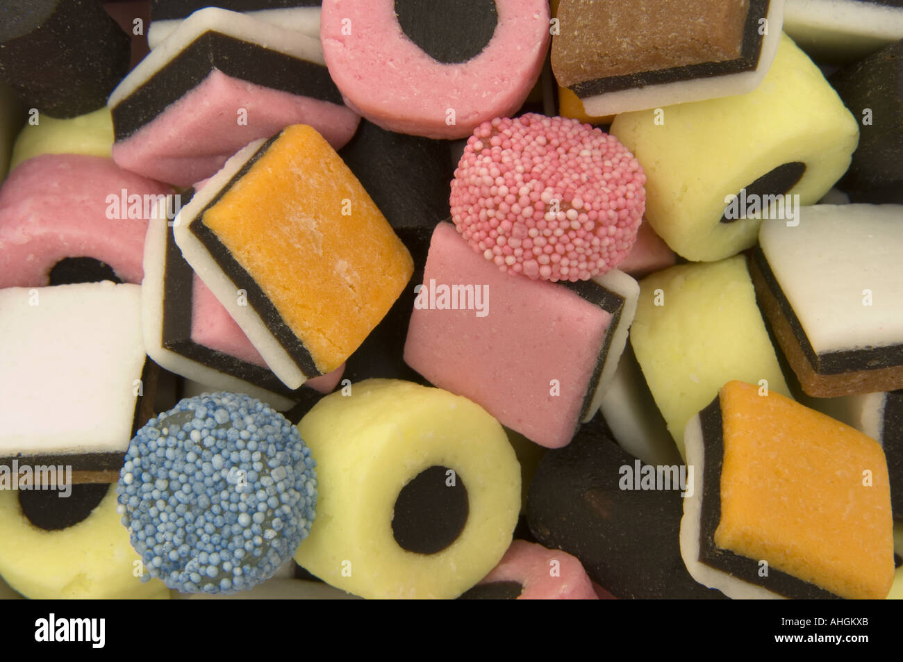 Liquorice allsorts Stock Photo Alamy