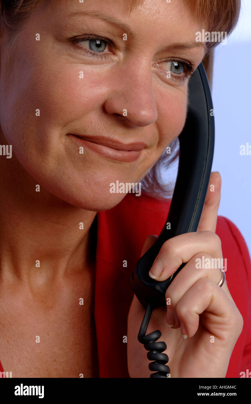 Blonde woman in business suit hi-res stock photography and images - Alamy