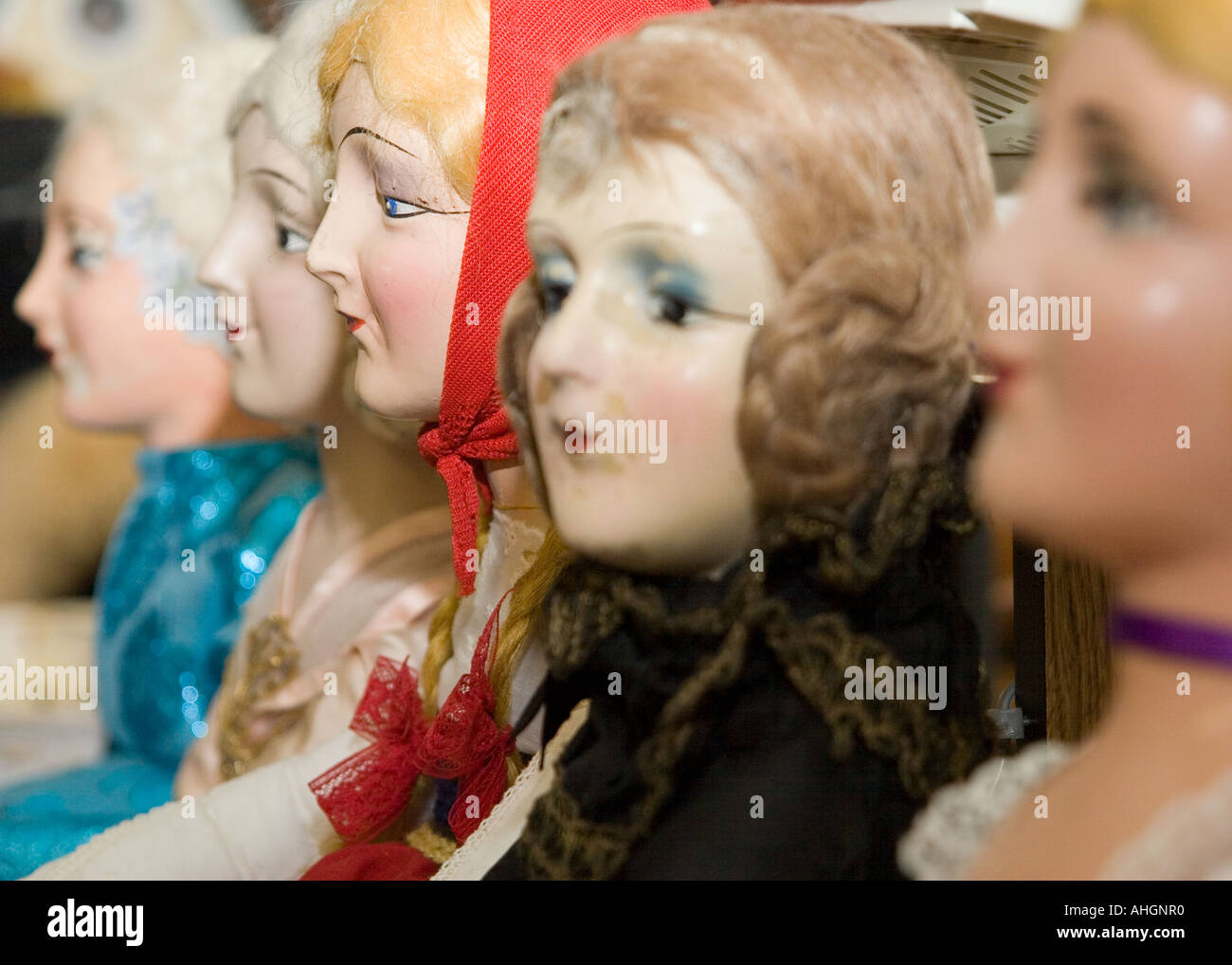 An artfully displayed collection of antique china [bisque] doll parts Stock  Photo - Alamy