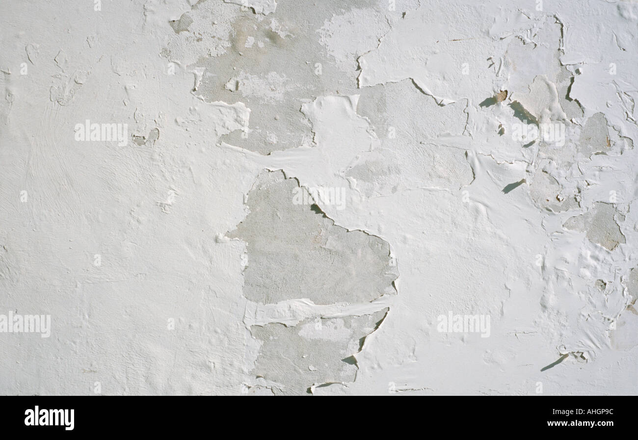 Flaking white paint on a wall Stock Photo Alamy