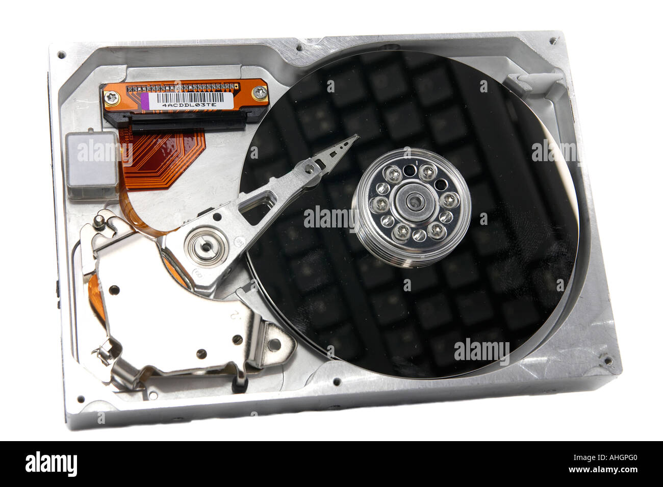 Reflected in the hard disk hi-res stock photography and images - Alamy