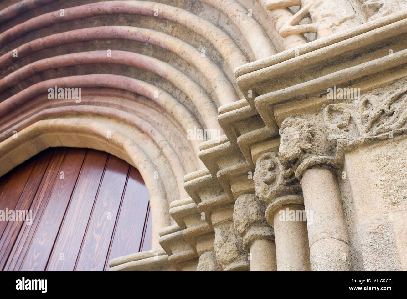 Detail of the doorway Santa Marina church Seville Spain Stock Photo