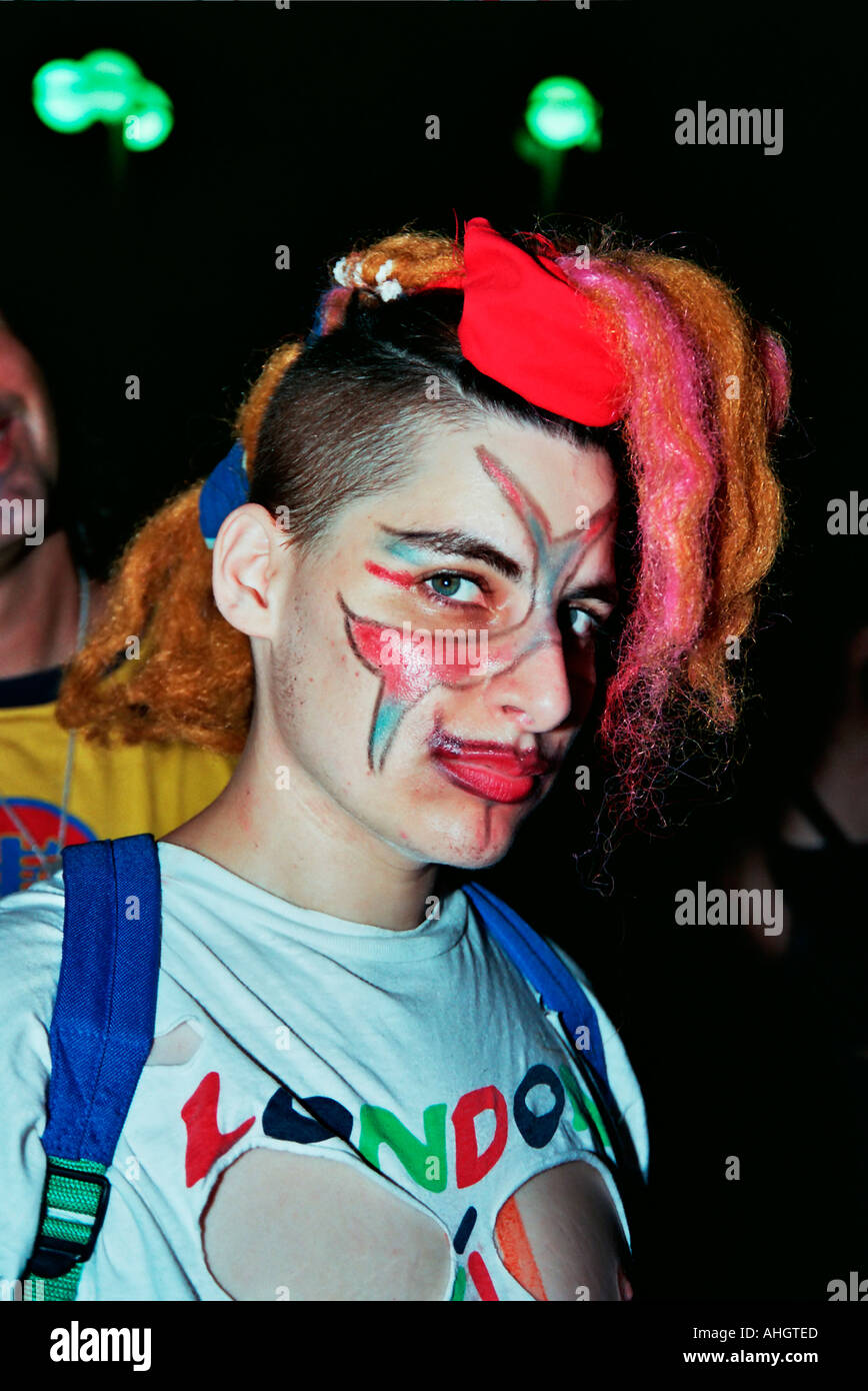 Man made up face paint hi-res stock photography and images - Alamy