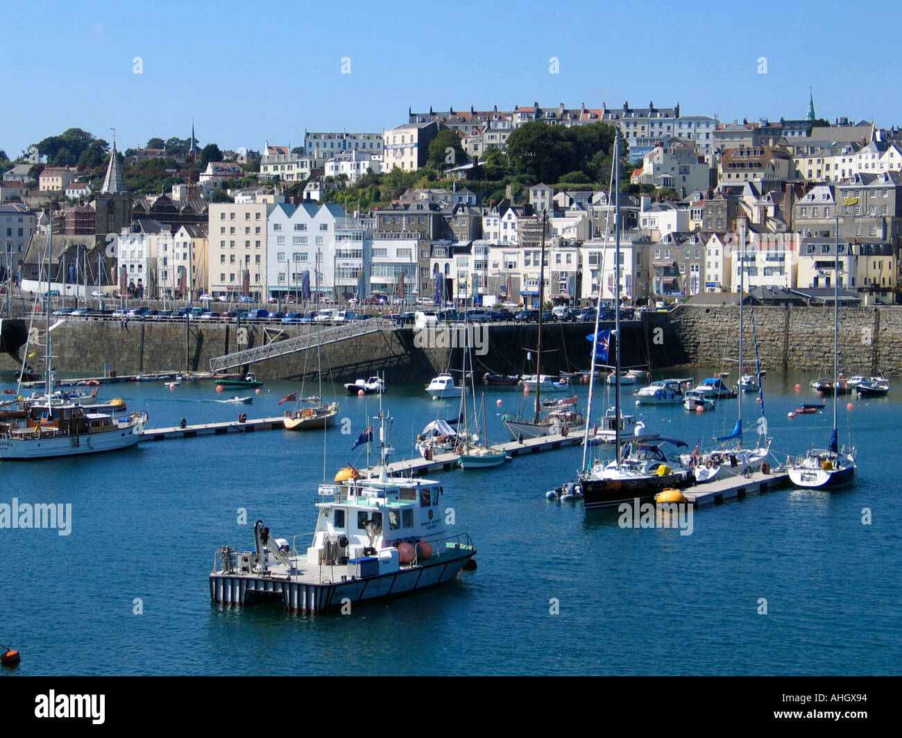 St peter port is the capital of guernsey hires stock photography and