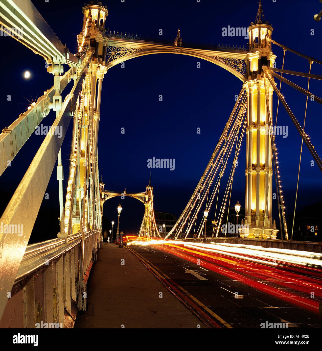 The Albert Bridge Battersea Stock Photo Alamy