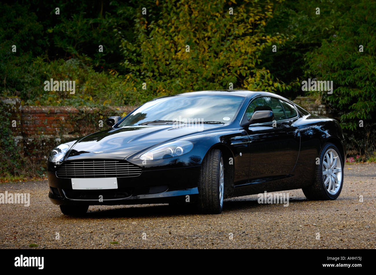 Aston Martin DB9 front three-quarter view Stock Photo