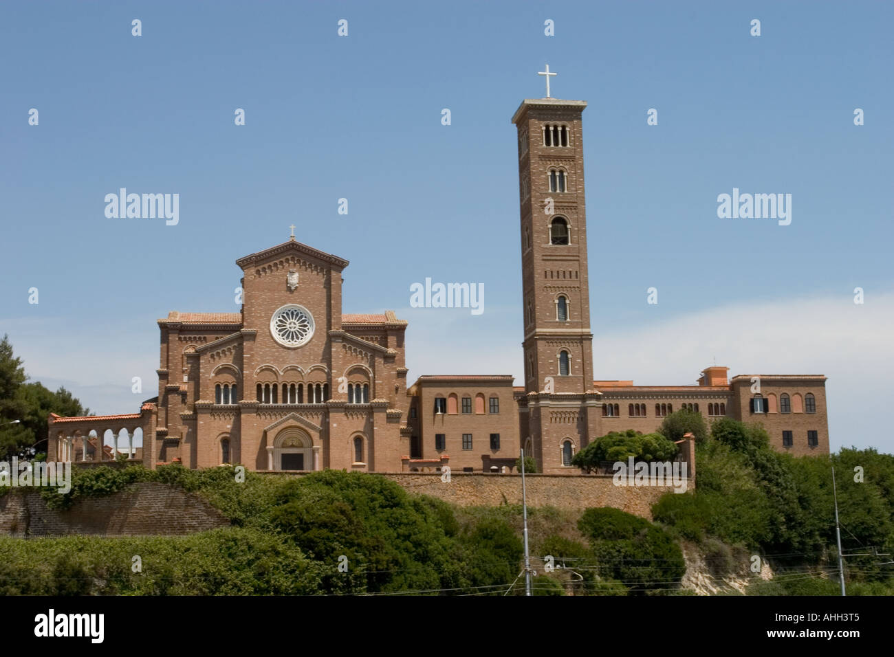 The Italy. Anzio.THE BASILICA AND SANCTUARY OF St.TERESA DI GESU’ BAMBINO Stock Photo