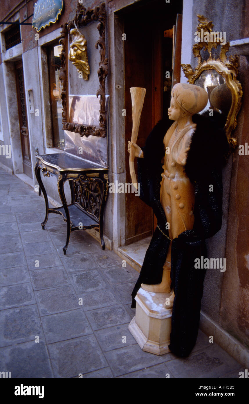 Venetian shop in Venice in Italy in Europe. Travel Stock Photo