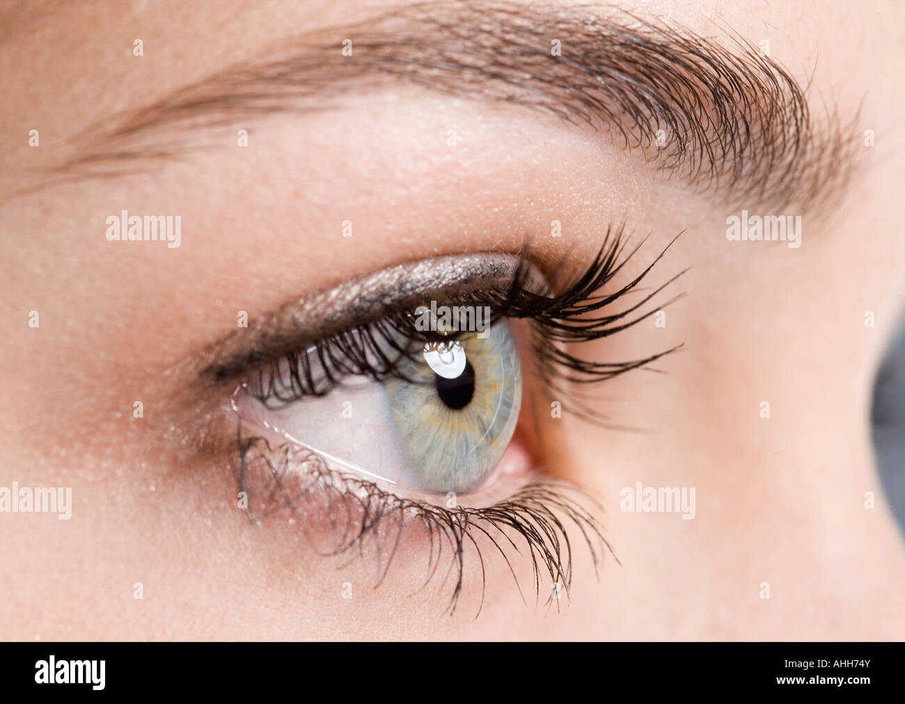 Close-Up of a young womans' eye Stock Photo