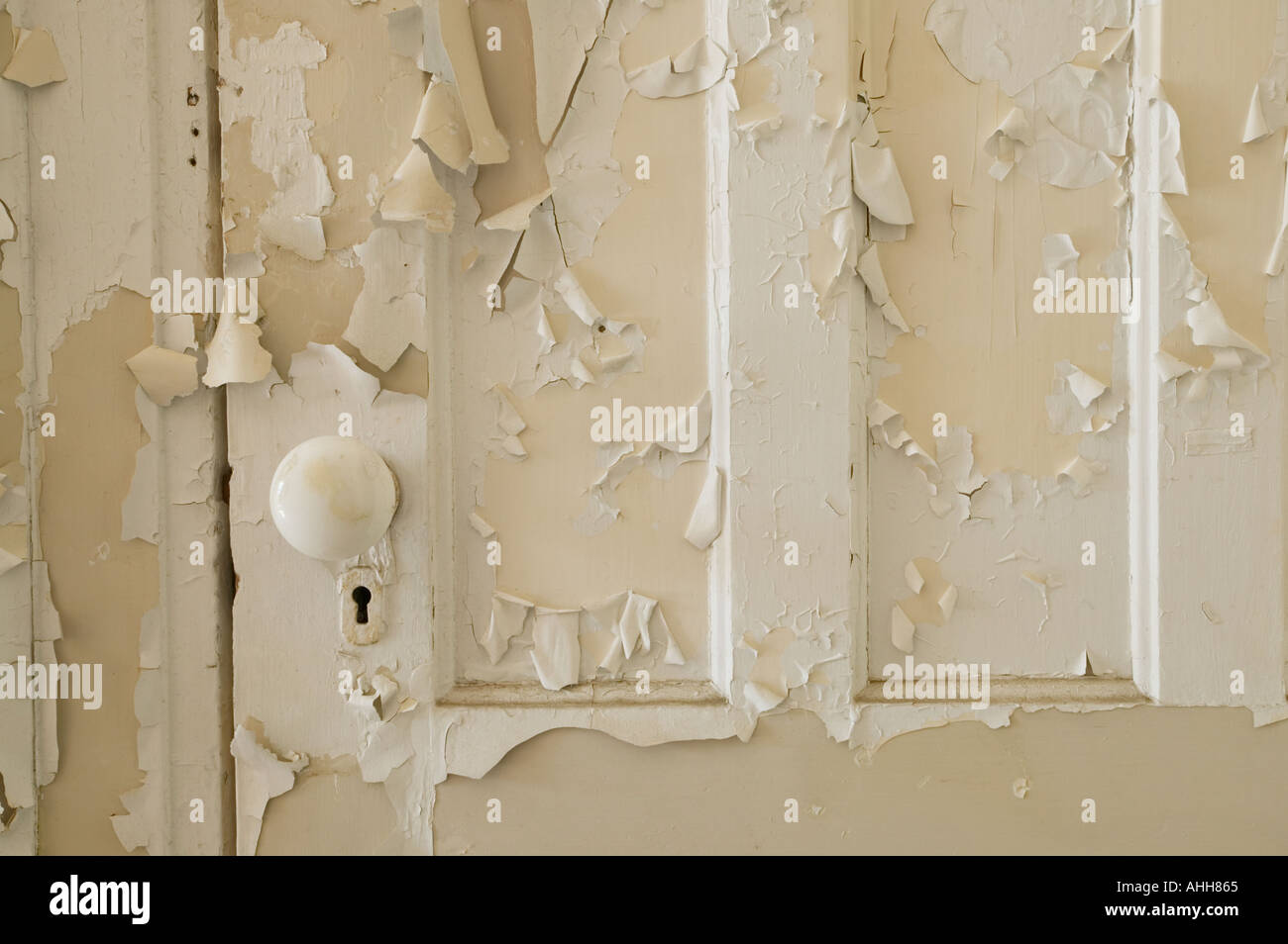 Peeling paint on a door Stock Photo Alamy