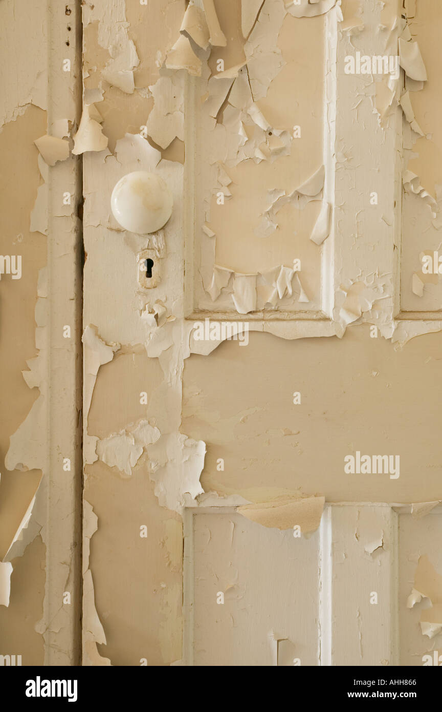 Peeling paint on a door Stock Photo Alamy