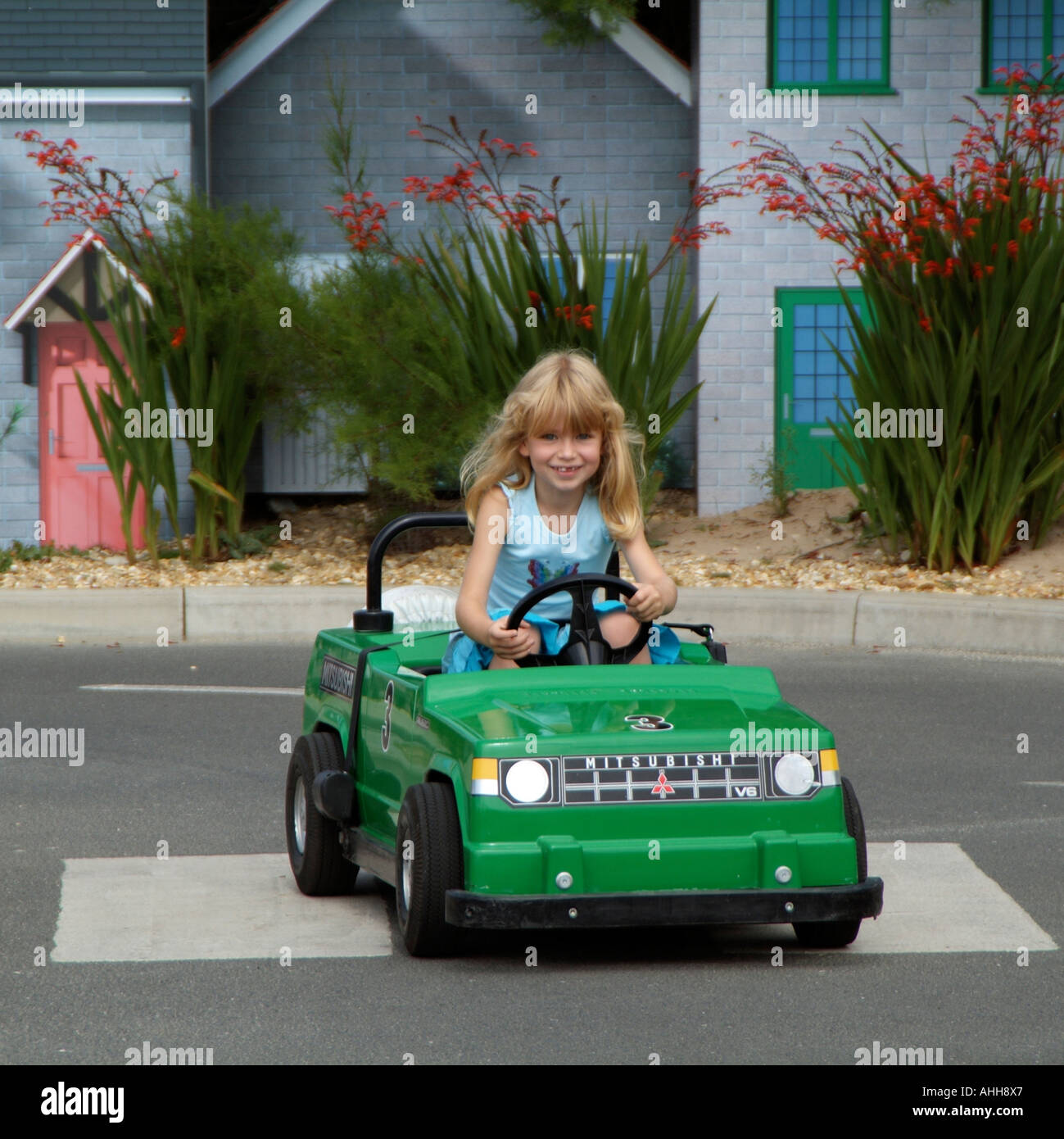 kids driving electric cars