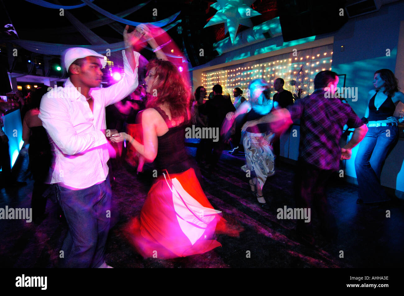 Salsa dancing at The Ministry of Sound London England UK Stock Photo