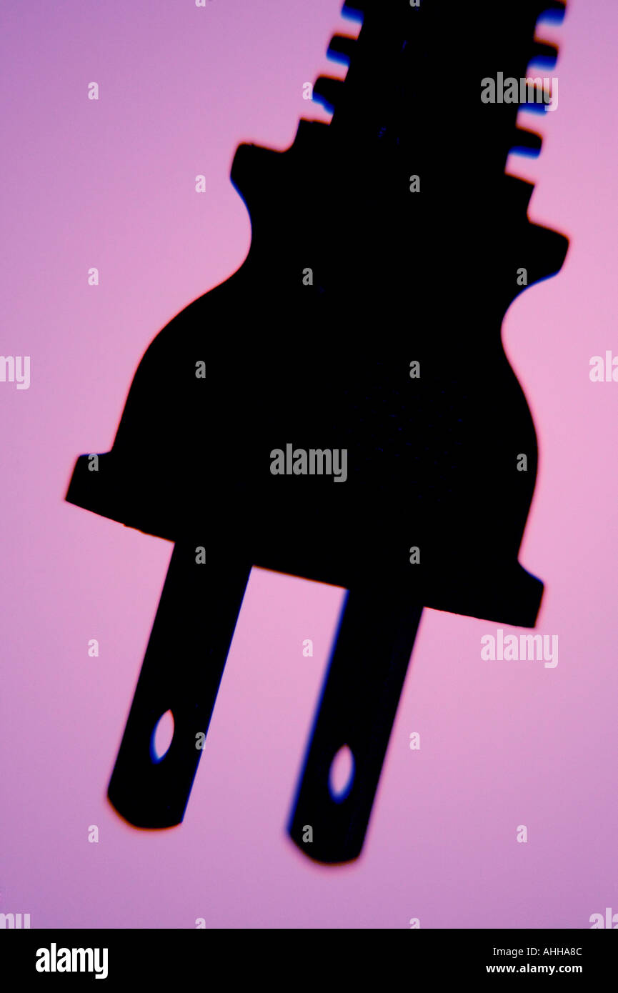 An electrical two prong plug Stock Photo Alamy