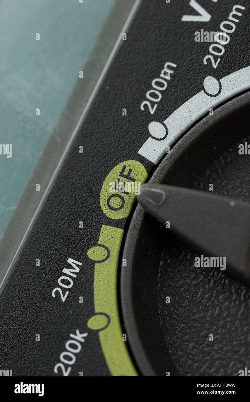 Electronic tester for measurements macro off Stock Photo Alamy