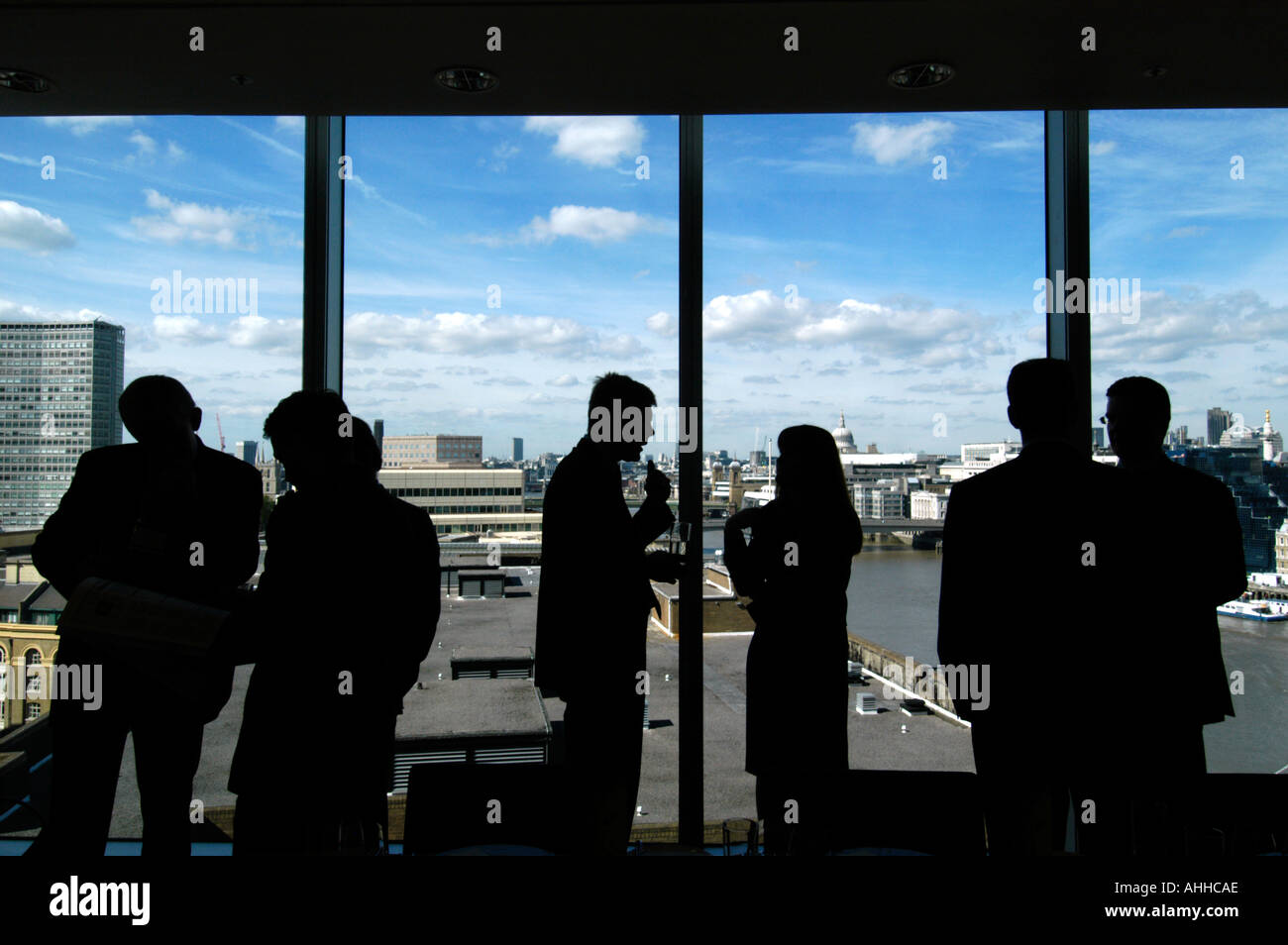 Business meeting in central London England UK Stock Photo