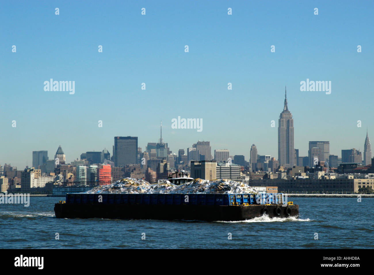 garbage barge on the