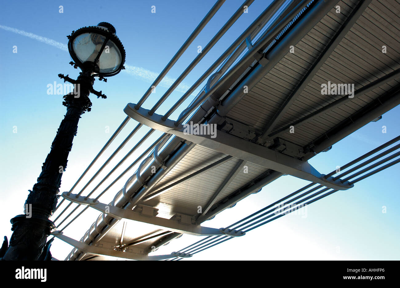 Millenium Bridge, London Stock Photo